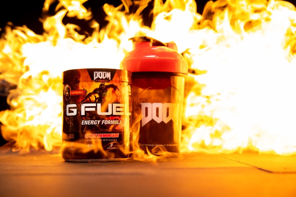 New DOOM Eternal-Inspired G FUEL Spicy Demon’ade Is Now Available!