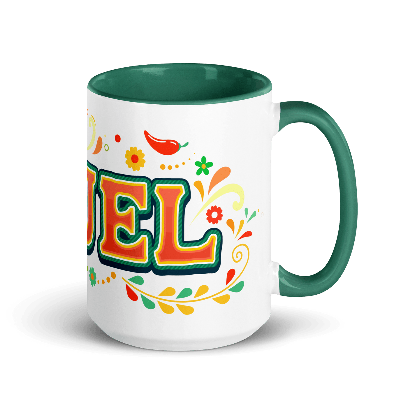 Printful| Fiesta Frenzy Mug Glass Green 3409290_17360