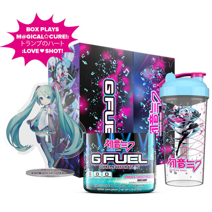 G FUEL| Miku’s Sweet Melodies Stage Collector's Box Tub (Collectors Box) 