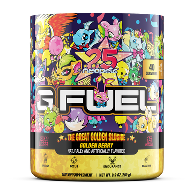 G FUEL| The Great Golden Slushie Collector's Box Tub (Collectors Box) 