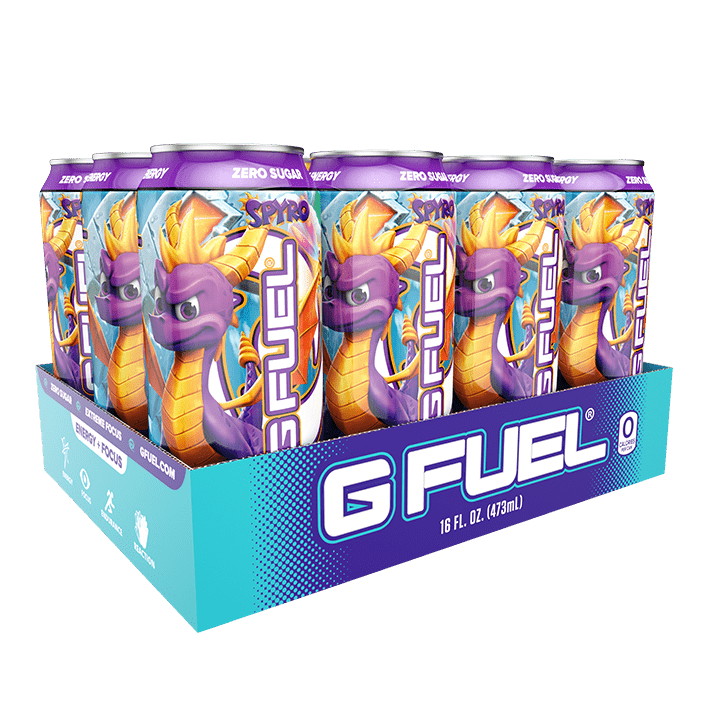 G FUEL| Spyro Dragonfruit - Cans - Retail RTD 12 Pack HALF-RTD-SDF12